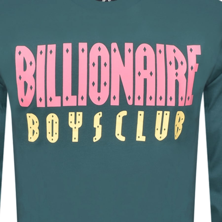 Alternative Image for ProductBillionaire Boys Club Logo Long Sleeve T Shirt Green3